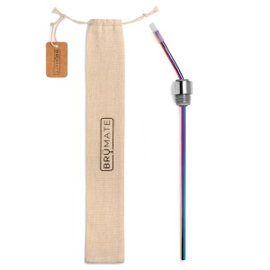 Bru Mate Winesulator™ Infinity Straw Gekleurd Titanium | NL_BRU83371